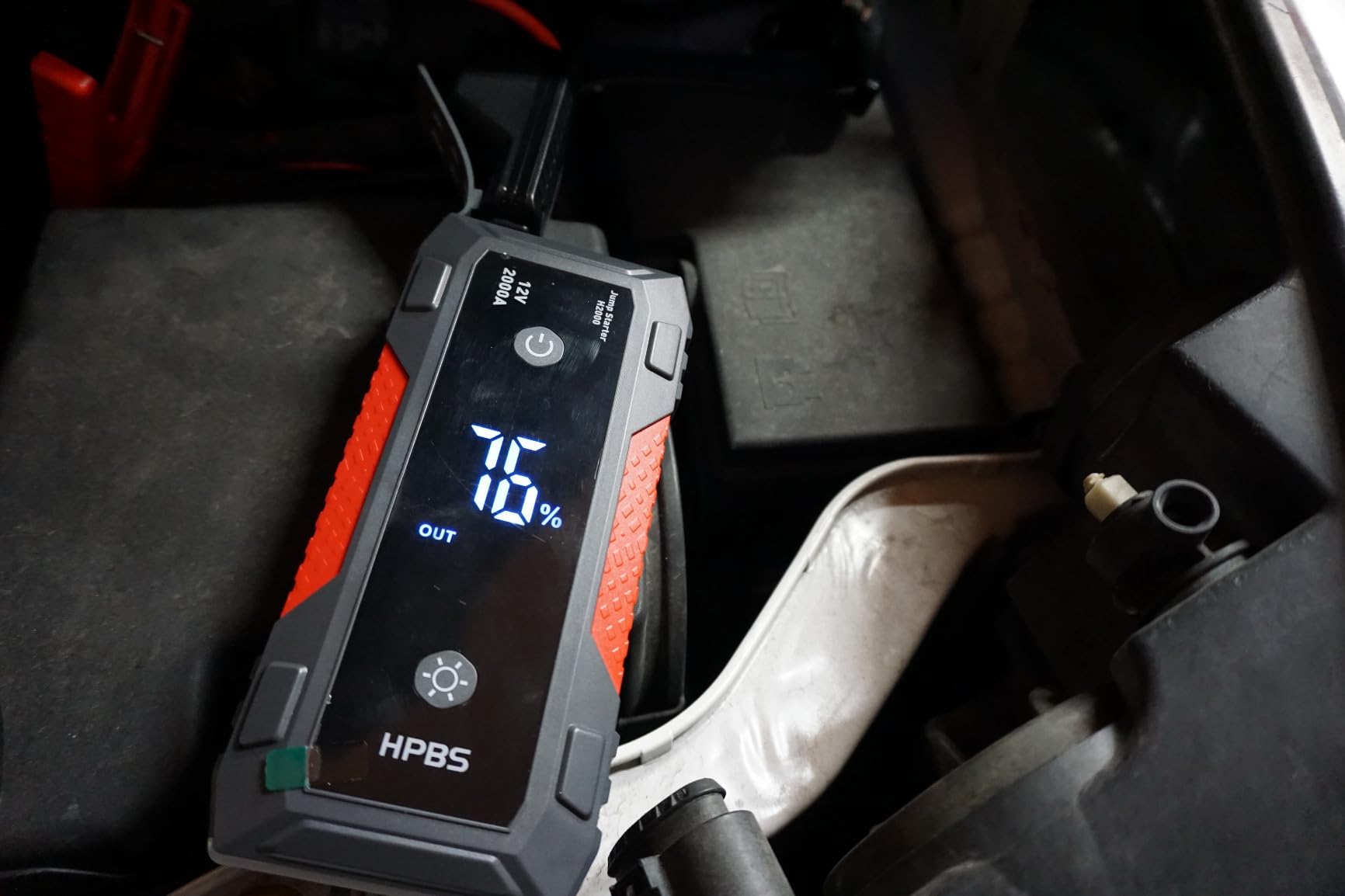 HPBS jump starter LCD display customer photo