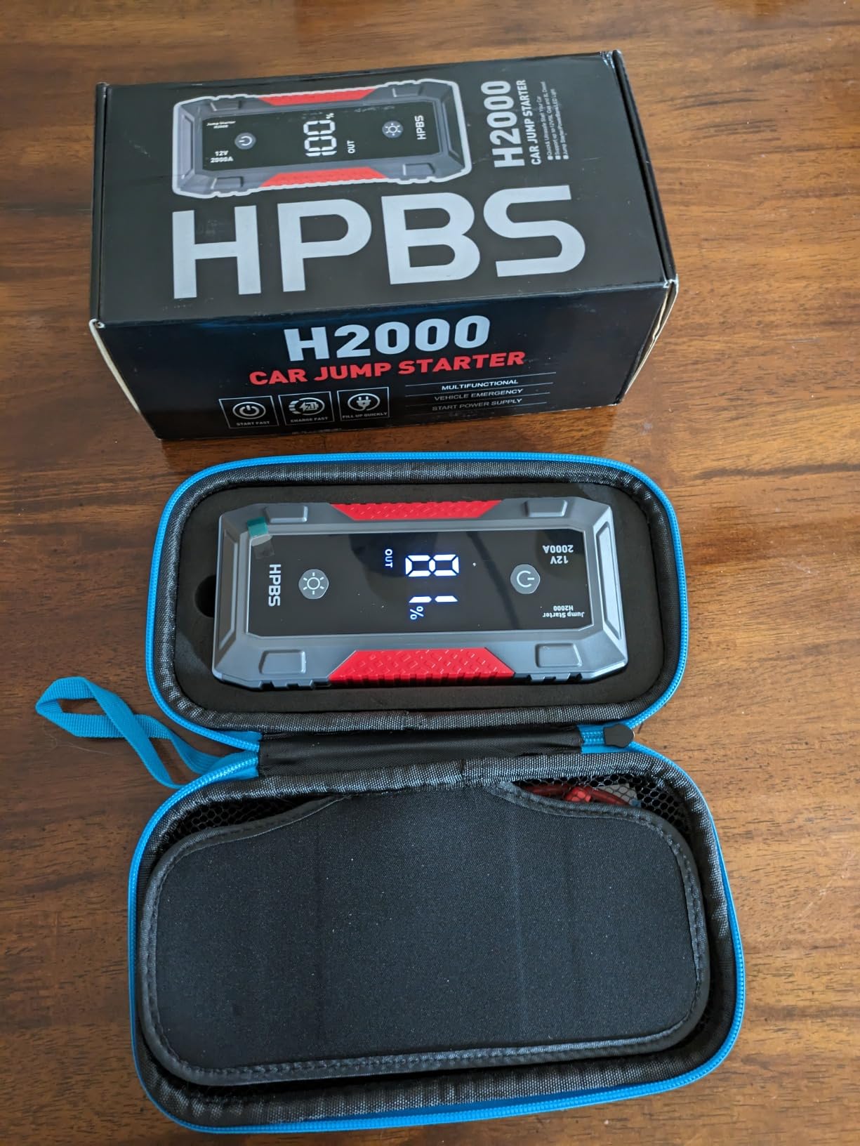HPBS jump starter trunk storage customer review photo